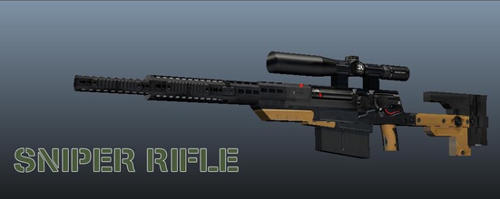 rifle sniper brinquedos modelo colorido de cor da impressora arma lego riffle brinquedo 3d print model - Mito3D