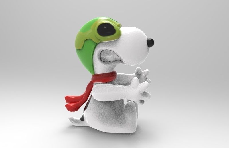 snoopy les jouets couleur chien figurines toon 3D print model - Mito3D