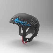 snow helmet art winter sports 3d print model - Mito3D