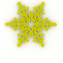 des flocons de neige art 3d print model - Mito3D
