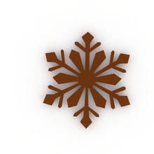 snowflakes art 3d print model - Mito3D