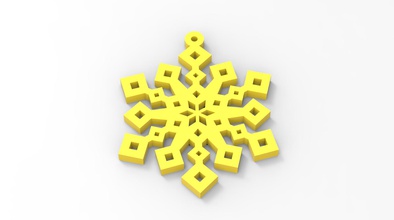 snowflakes 4 art christmas decor decoration snow 3d print model - Mito3D