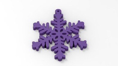 6 kar taneleri sanat Noel dekor dekorasyon 3d print model - Mito3D