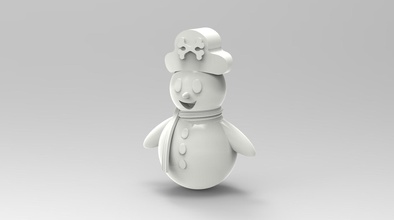 kardan adam sanat Noel dekor dekorasyon kar 3d print model - Mito3D