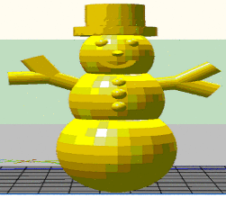 bonhomme de neige gif les jouets 3d jouet 3d print model - Mito3D