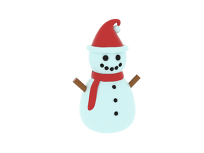 snowman santa hat v2 housewares christmas color holiday holidays santa snow snowman 3d print model - Mito3D
