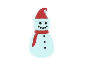 snowman santa hat housewares christmas color holiday holidays snow 3d print model - Mito3D