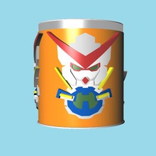 soda can cooler gundam office holders toys 3d print model - Mito3D