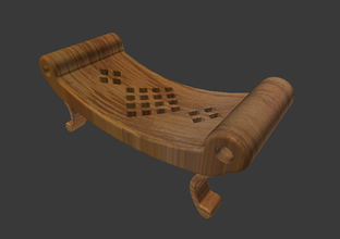 sofá cadeira 2 utilidades domésticas de cor o modelo cores móveis 3d print model - Mito3D