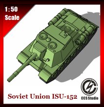 soviético União isu 152 brinquedos tanque guerra ii 3d print model - Mito3D
