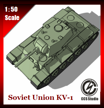 soviet union kv-1 toys tank war ii 3D print model - Mito3D