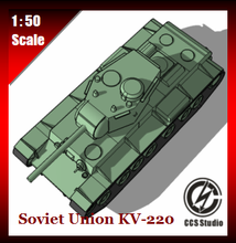 sovietico unione kv 220 giocattoli serbatoio guerra ii 3d print model - Mito3D