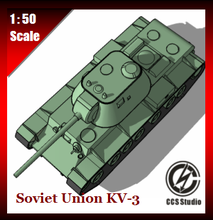 soviet union kv-3 toys tank war ii 3d print model - Mito3D