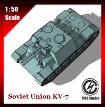 sovyet Birlik kv 7 oyuncaklar tank savaş ii 3d print model - Mito3D