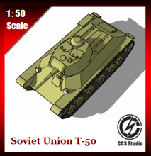 Soviético Unión t 50 juguetes tanque guerra ii 3d print model - Mito3D