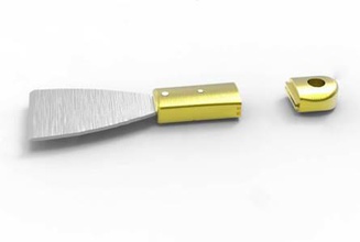 spatula slide lock handle housewares tools 3d print model - Mito3D