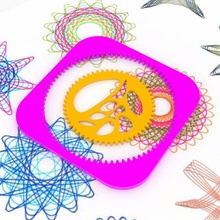 spirograph - blobs education art gears spiral toy 3d print model - Mito3D