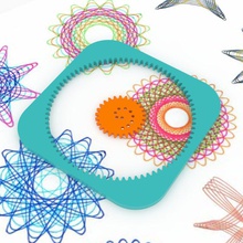 spirographe - petits l'éducation art les engrenages en spirale jouet 3d print model - Mito3D