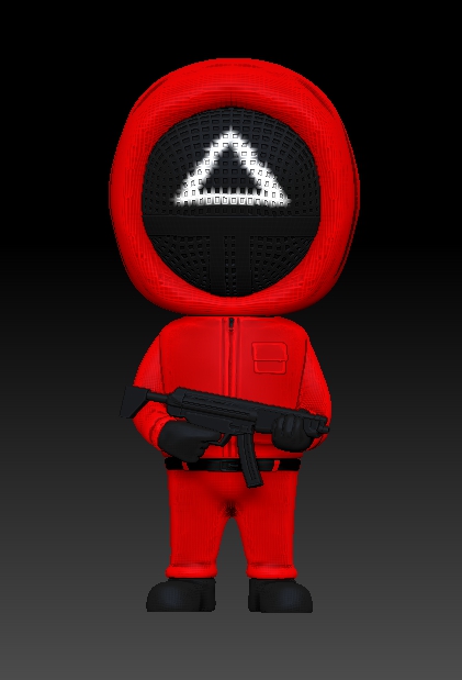 squid game-red man toys 3D print model - Mito3D