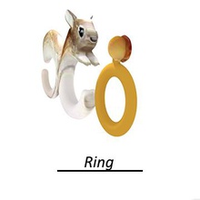 squirel ring fashion accesories color jewerly 3d print model - Mito3D