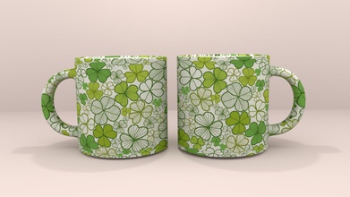 st patricks day mug housewares color 3d print model - Mito3D