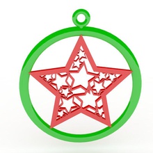estrela de natal utilidades domésticas christamas decoração 3d print model - Mito3D