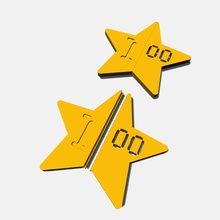 star numéro 100 l'éducation rentree de puzzle étoiles 3d print model - Mito3D