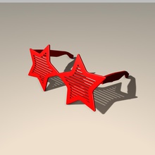 star shutter shades fashion 4th july july4th 3d print model - Mito3D
