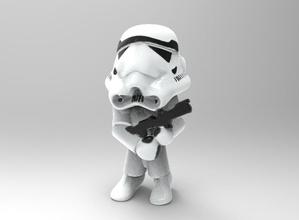 star wars trooper toys color figurines robot scifi soldier 3d print model - Mito3D