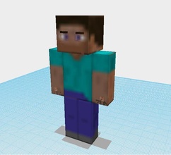 steve giocattoli colore figurine Minecraft 3d print model - Mito3D