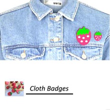 strawberry cloth badge fashion badges color design 3d print model - Mito3D