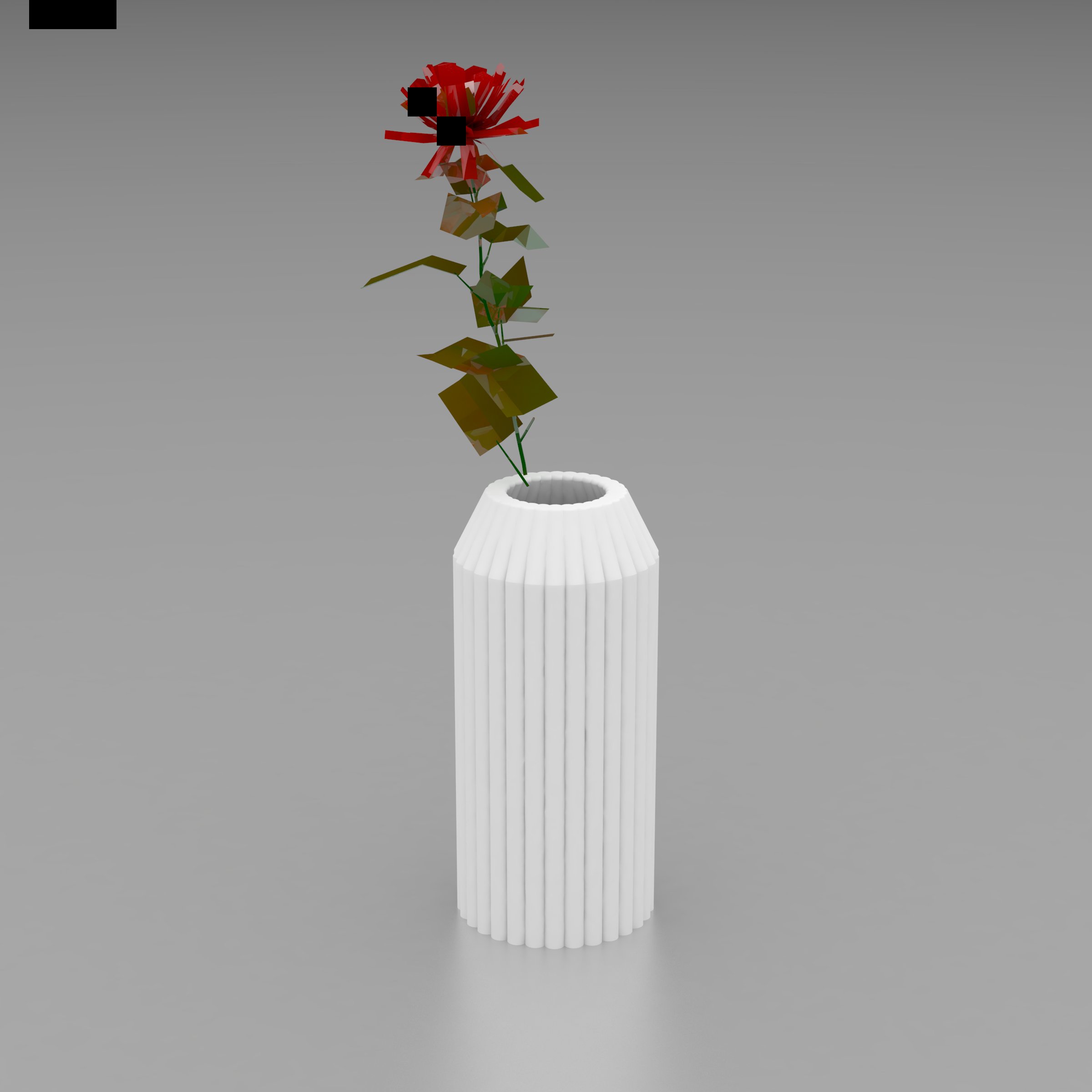 striped vase 1 housewares 3D print model - Mito3D