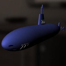 submarine day march 17 blue art sea underwater 3d print model - Mito3D
