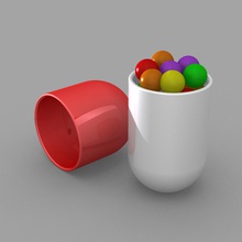 di zuccheri capsula articoli per la casa gadget 3d print model - Mito3D