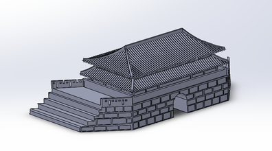 sungnyemun art la corée du trésor national no1 solidworks 3d print model - Mito3D