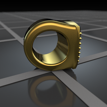 super anillo de la moda 3d print model - Mito3D