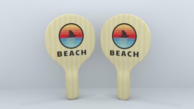 raquette de tennis table les jouets couleur la le 3d print model - Mito3D