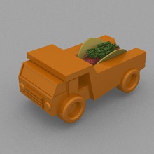 taco truck vassoio 2 articoli per la casa tacos camion 3d print model - Mito3D