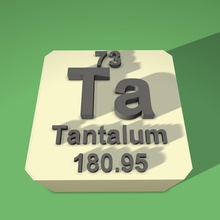 tantalum periodic table fridge magnet education 3d print model - Mito3D