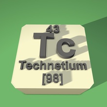 technetium periodic table fridge magnet education 3d print model - Mito3D
