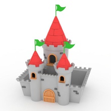 tell fairy tale day castle art fairytale february26 fort 3d print model - Mito3D
