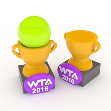 palla da tennis stand - trofeo articoli per la casa 2016 il wta 3d print model - Mito3D