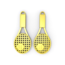 tennis ear ring 2 wta 2016 fashion 3d print model - Mito3D