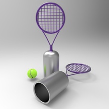 tennis finger toy d toys wta 2016 3d print model - Mito3D