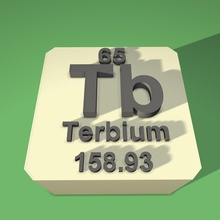 terbium periodic table fridge magnet education 3d print model - Mito3D