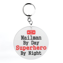 thank mailman day - keychain 1 fashion superhero 3d print model - Mito3D