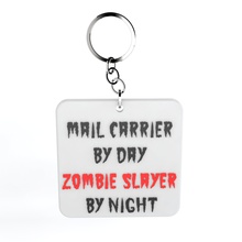 thank mailman day - keychain 2 art slayer zombie 3d print model - Mito3D