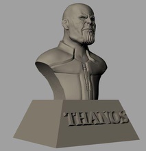 thanos paper-weight toys avengers infinity war gauntlet stones mad man titan paper weight 3d print model - Mito3D