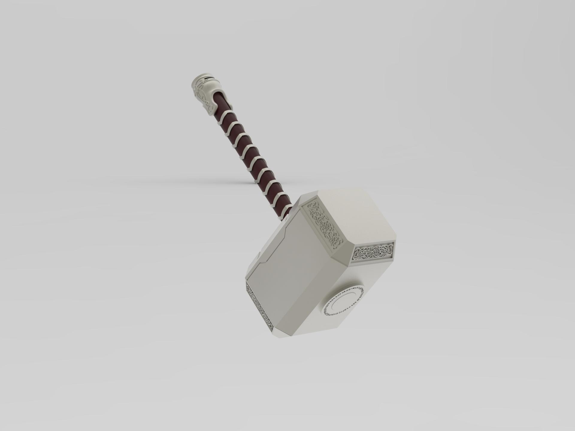 thors hammer - mjolnir los juguetes martillo thor 3D print model - Mito3D