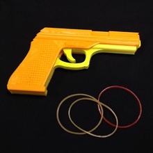 três de tiro borracha da banda arma brinquedos faixa 3d print model - Mito3D